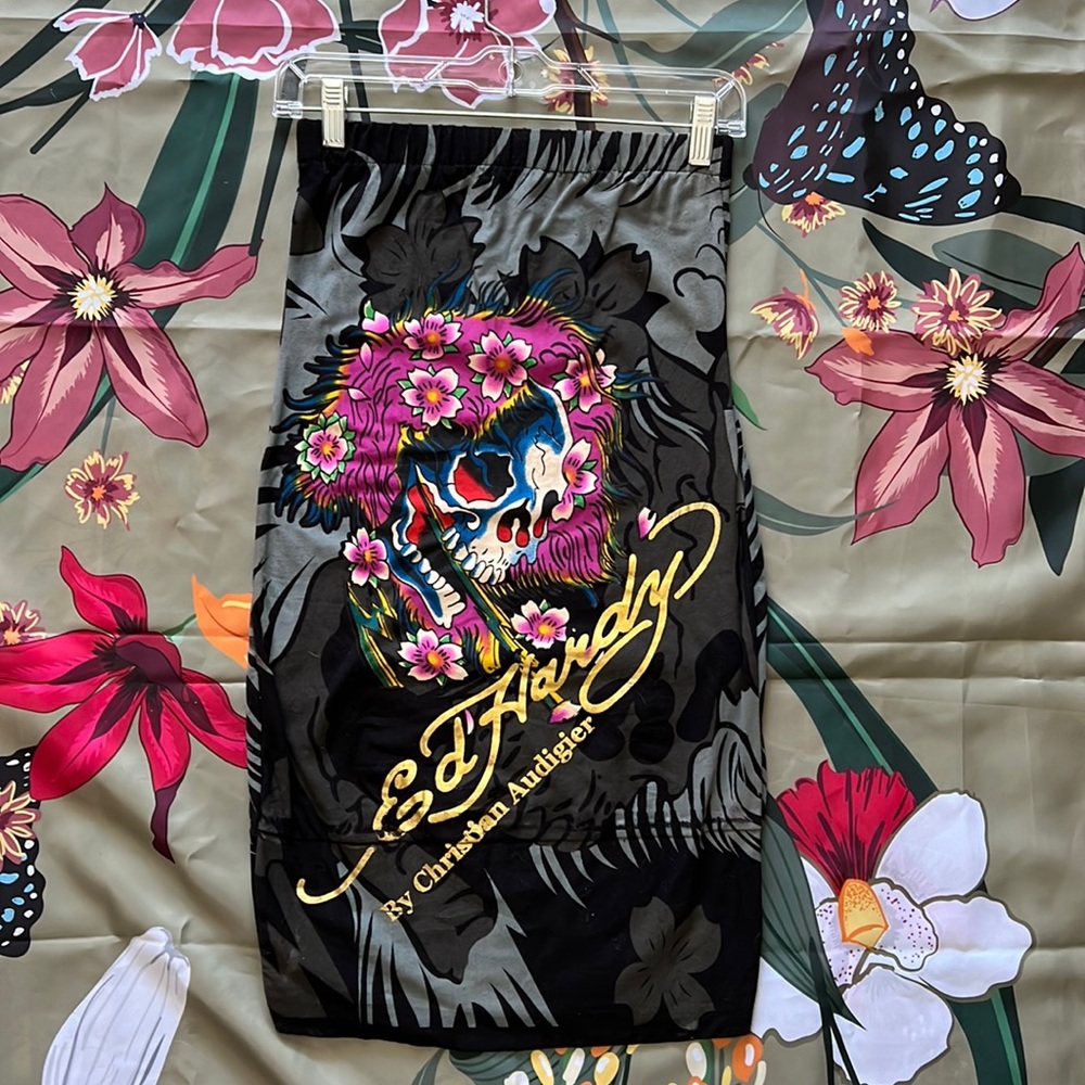 ED HARDY BURNING SCULL DRESS❤️‍🔥